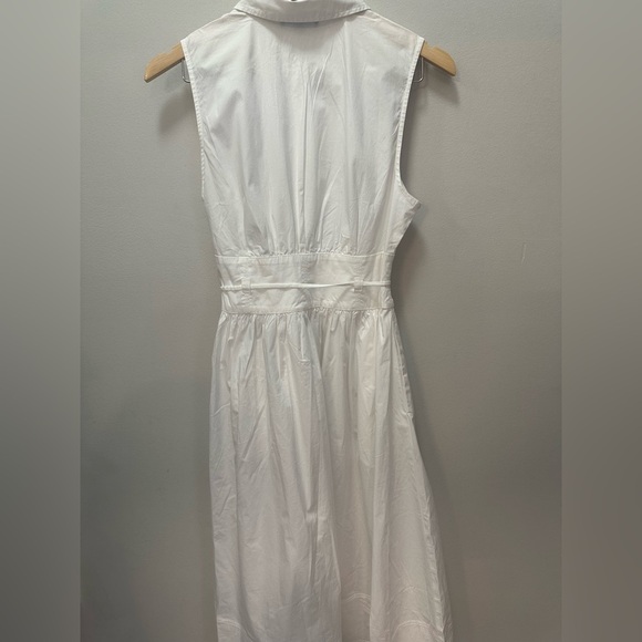 NWT! J.Crew Fitted-waist shirtdress in cotton poplin. Size 8 Petite - Picture 5 of 7